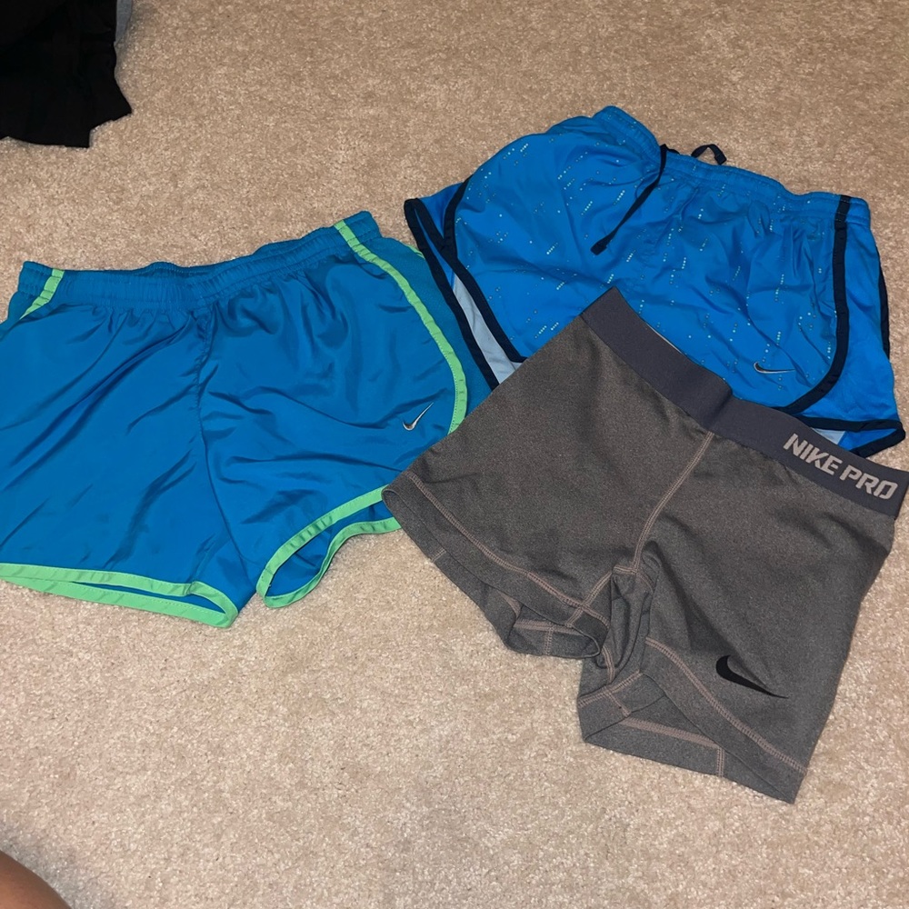 three pairs of women Nike shorts!
